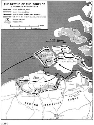 Battle of the Scheldt Oct. 2-Nov. 8, 1944 map