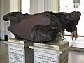 Bendegó meteorite, front, National Museum, Rio de Janeiro