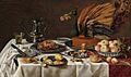 CLAESZ Still life with a peacock pie