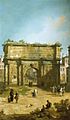Canaletto Arch of Septimius Severus