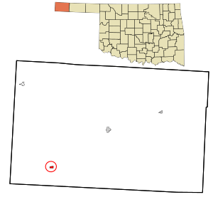 Location in Cimarron County and state of Oklahoma