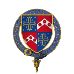 Coat of arms of Sir Francis Knollys, KG