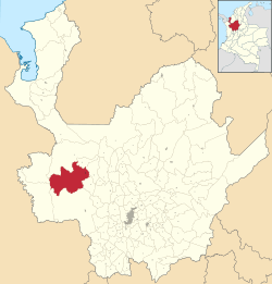 Location of the municipality and town of Frontino, Antioquia in the Antioquia Department of Colombia