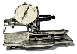 Columbia 2 typewriter, 1886 (Martin Howard Collection)