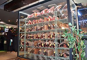 Cooling shelf, Steakhouse in South Africa