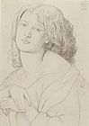 Dante Gabriel Rossetti - 'Fanny Cornforth', graphite on paper, 1869