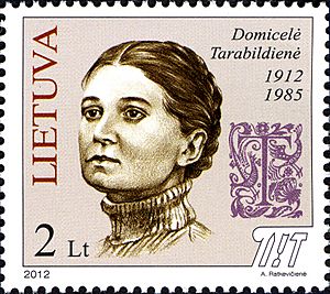 Domicėlė Tarabildienė 2012 Lithuania stamp