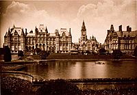 Eaton Hall c 1880 - Waterhouse's version. Photo by Francis Bedford (died 1894)