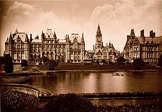 Eaton Hall c 1880 - Waterhouse's version. Photo by Francis Bedford (died 1894)