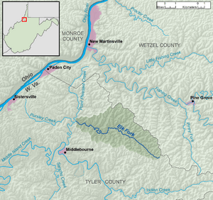 Elk Fork (Point Pleasant Creek) map.png