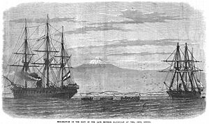 Embarkation of the Body of the late Emperor Maximilian at Vera Cruz, Mexico