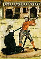 Enthauptung von Johann Sylvanus 1572 aus Thesaurus Pictuarum