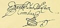 Firma de Juana Inés de la Cruz