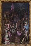 Giorgio Vasari, Way to Calvary and Christ Meeting with Veronica, 1568-72, Buonarroti altar, Santa Croce, Florence
