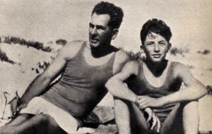 Gregory Peck with father