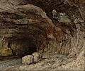 Gustave Courbet (French - Grotto of Sarrazine near Nans-sous-Sainte-Anne - Google Art Project