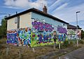 House graffiti, Preston Road, Hull (2) (geograph 5862681)