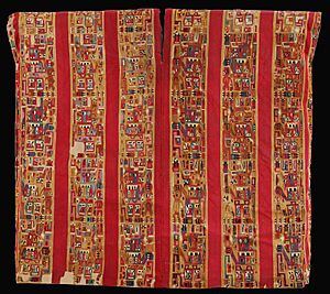 Huari style - Unku with designs of stylized figures - Google Art Project