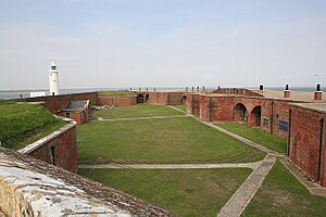 Hurst Castle interior, eastern end - geograph.org.uk - 169132