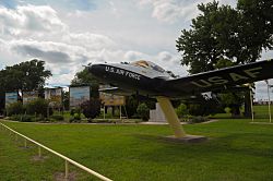 Cessna T-37B Tweet (serial # 56-3563) on display at the Jet Lions Memorial Park.