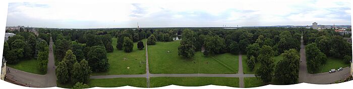 Karlsruher Schloss 180 degrees south panorama
