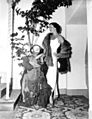 Kay Hernan and Emmett Kelly in Florida 1948