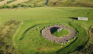 Kite Aerial Photo of Cairnpapple Hill