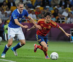 Leonardo Bonucci and David Silva Euro 2012 final 02