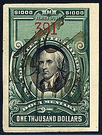 Madison revenue $1000 1899 issue3 R181
