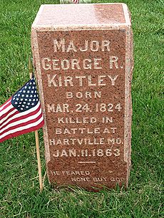 Major George R Kirtley Grave Marker