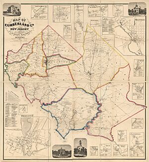 Map of Cumberland Co., New Jersey - from actual surveys LOC 2010592714