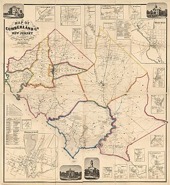 Map of Cumberland Co., New Jersey - from actual surveys LOC 2010592714