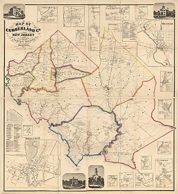 Map of Cumberland Co., New Jersey - from actual surveys LOC 2010592714