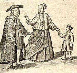 Mestizos, detail from Carta Hydrographica y Chorographica de las Yslas Filipinas (1734)