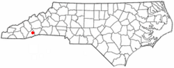 Location of Brevard, North Carolina