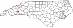 Location of Lake Lure, North Carolina