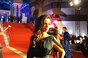 Najla Ben Abdallah in the Red carpet of the Carthage Film Festival 2018 14.jpg