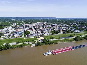 New Albany as seen from the Ohio River