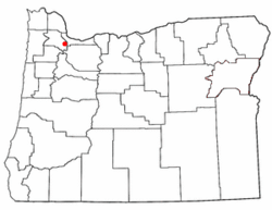 Location of Garden Home-Whitford, Oregon