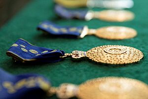 Orders of Australia on a table