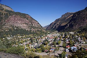 Ouray looking north from Highway 550
