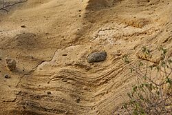 Palagonite layers at Moya beach (Mayotte)