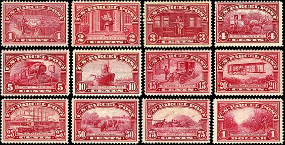 Parcel Post 1912-13 issues