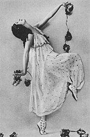 Pavlova Anna as a bacchante in The Seasons