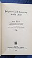 Piaget first edition copyright page