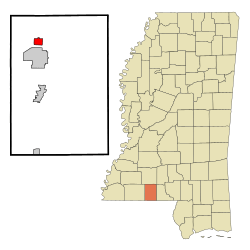 Location of Summit, Mississippi