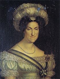 Portrait of Maria Cristina of Naples, queen of Sardinia (1779-1849) circa 1828-1831