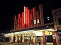 Princess Theatre at night, Launceston