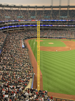 Progressive Field first base line