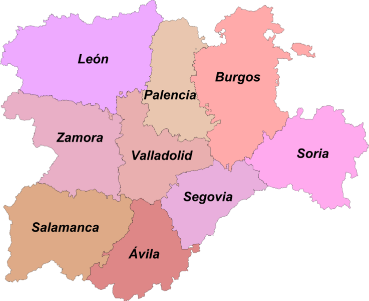 Provincias de Castilla y León